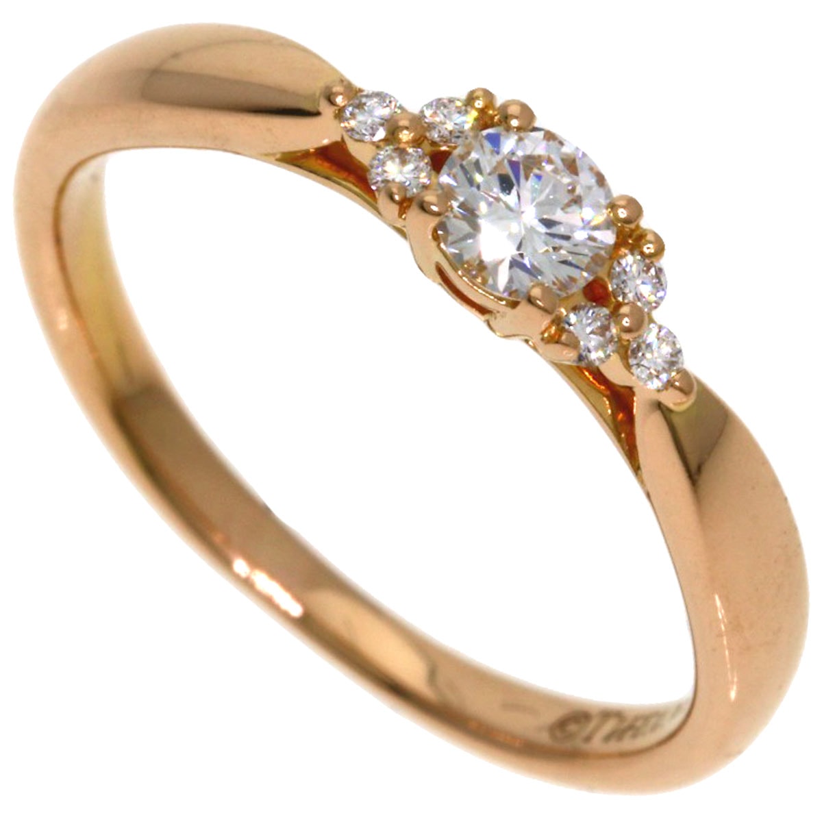 TIFFANY&Co. ティファニー ハーモニー クラスター サイド ストーン ダイヤモンド リング・指輪 K18PG レディース [中古]
