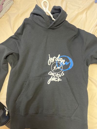 Air Jordan Travis Scott Fragment Hoodie "Black"