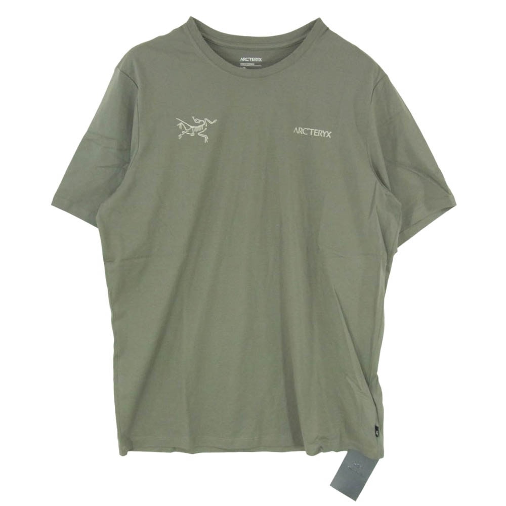 ARC'TERYX アークテリクス X000005475 L08349600 Split SS T-Shirt FORAGE COCOON スプリット ショートスリーブ 半袖 Tシャツ カーキ系 L【極上美品】【中古】