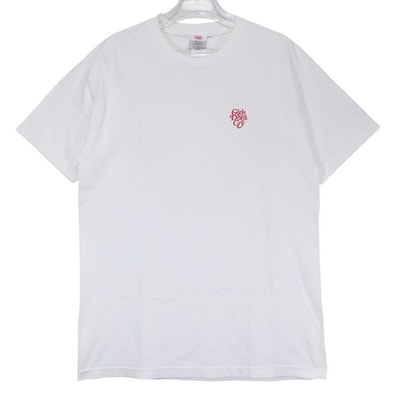 Girls Don't Cry ガールズ ドント クライ x Amazon Fashion AT TOKYO CAFE TEE アマゾン ファッション アットトーキョー カフェ Tシャツ ホワイト ショートスリーブ カットソー サイズL