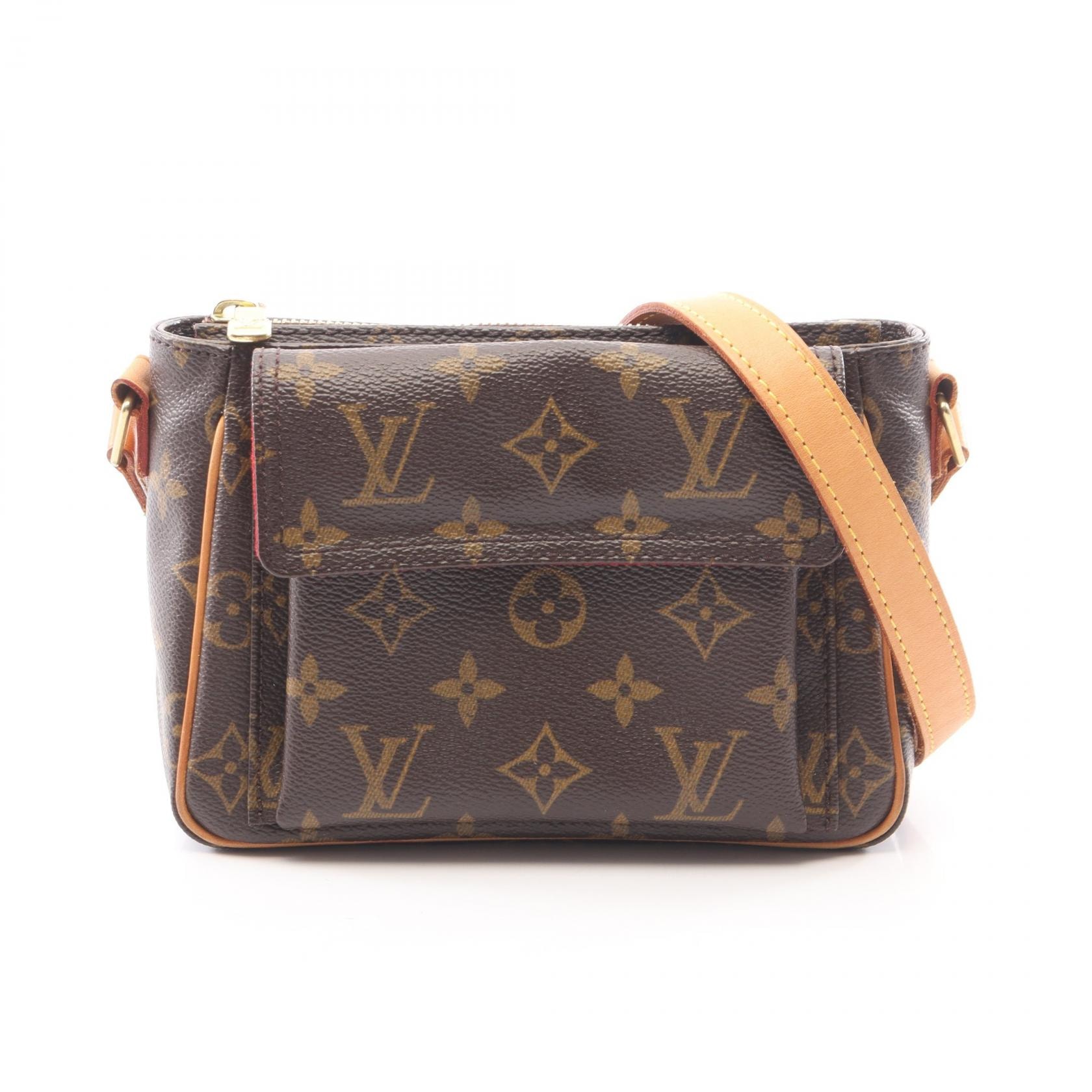 ルイ・ヴィトン LOUIS VUITTON ヴィバシテPM モノグラム ショルダーバッグ バッグ PVCコーティングキャンバス レザー モノグラム レディース ブラウン系 M51165 【中古】