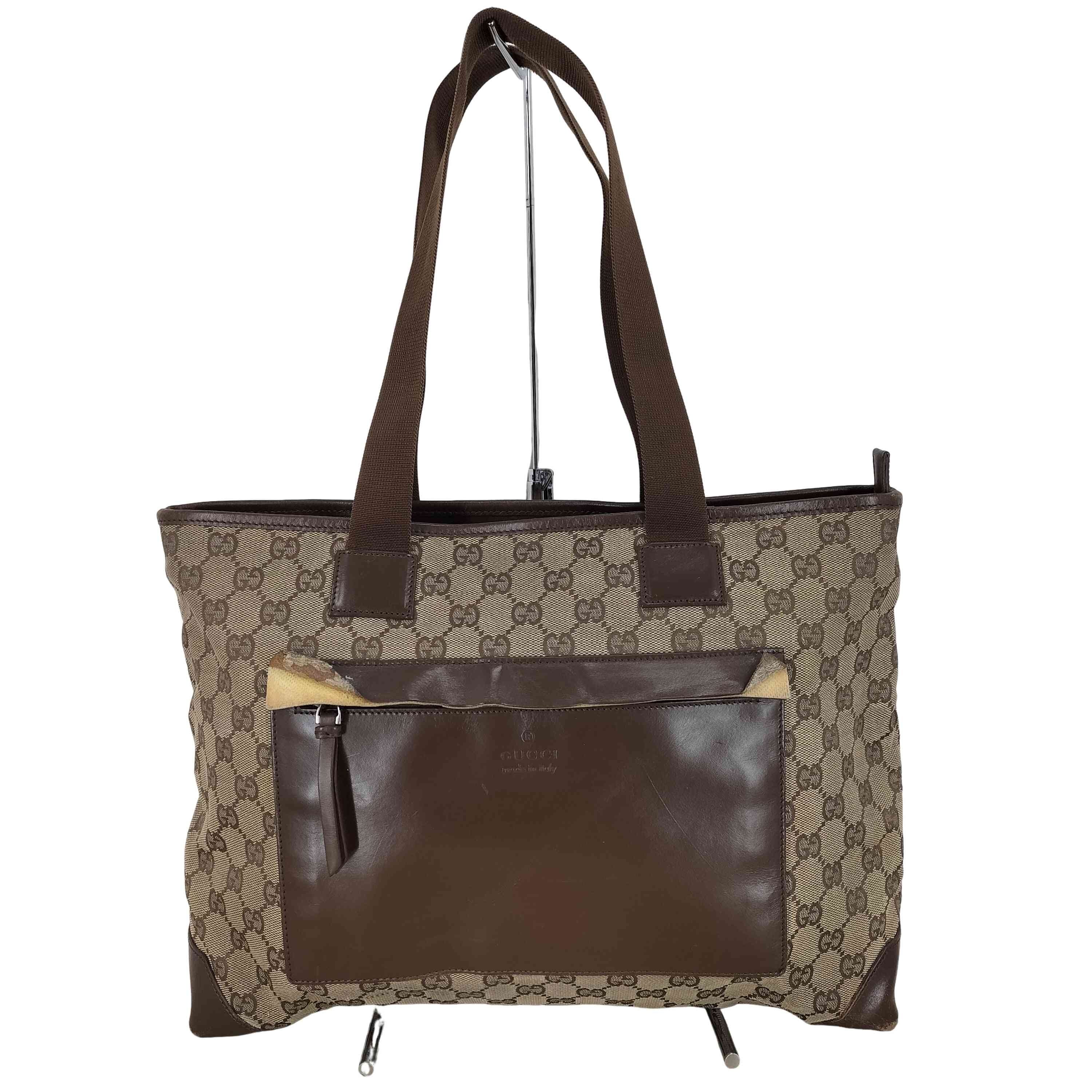 D (傷や汚れあり)】GGキャンバス トートバッグ【1142978788210】の古着
