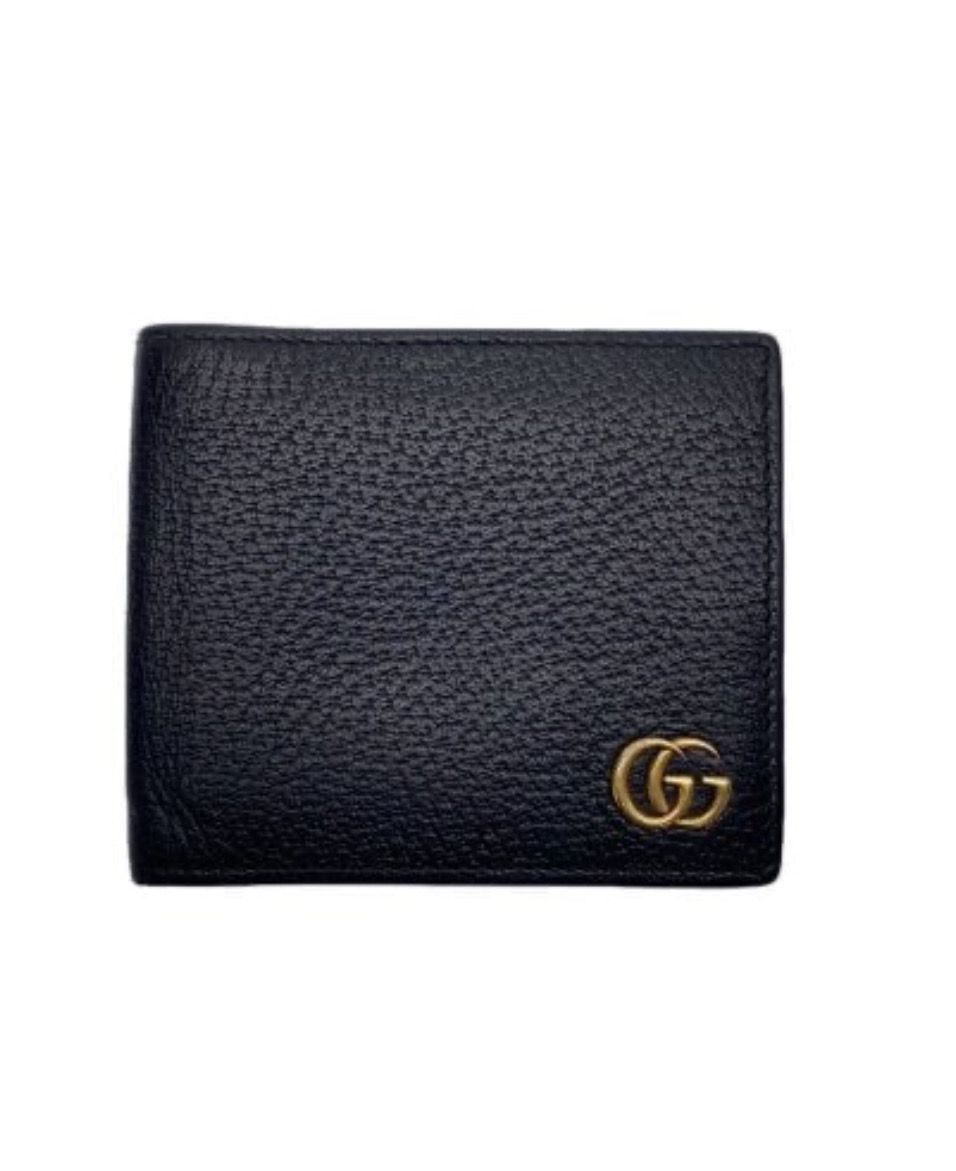 GUCCI GGマーモント レザー コインウォレット "ブラック" 428725 DJ20T 1000