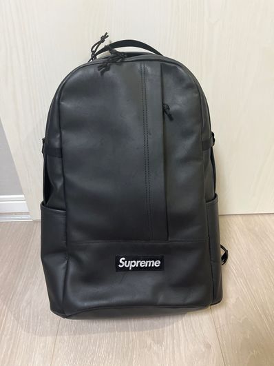 Supreme Leather Backpack "Black"