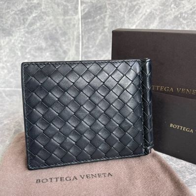 ★極美品★BOTTEGA VENETA イントレチャートマネークリップ ブラック