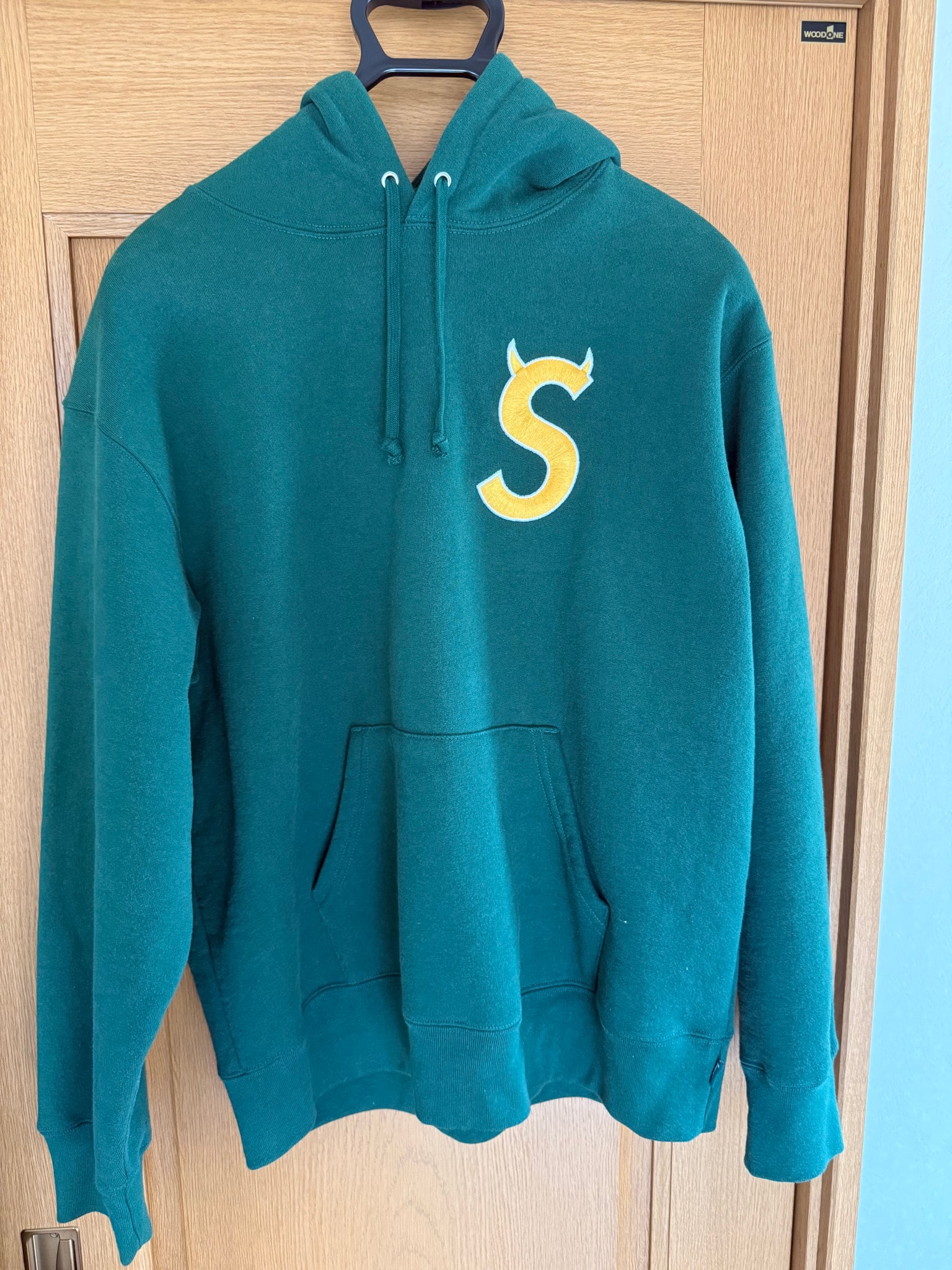 Supreme S Logo Hooded Sweatshirt "Dark Green" (22FW)
