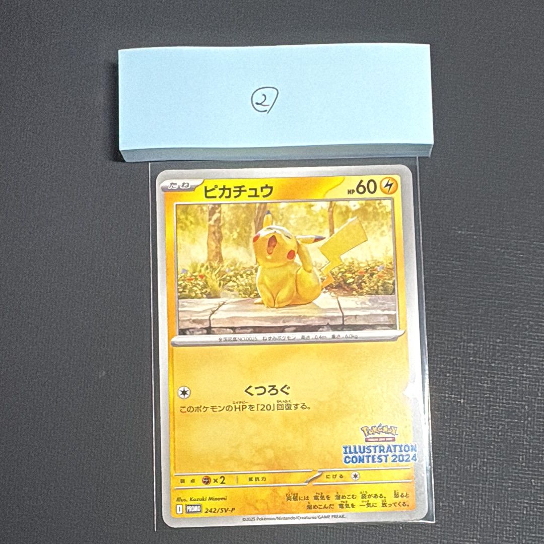 ピカチュウ [SV-P 242](プロモカードパック「イラストレーションコンテスト 2024 受賞作品プロモカード化記念キャンペーン」)