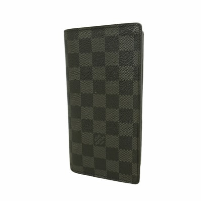 【6kc1987】ルイヴィトン 長財布 ダミエ・グラフィット ポルトフォイユブラザ N62665 ブラック グレー【中古】メンズ
