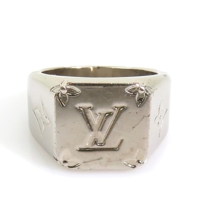 ルイ ヴィトン LOUIS VUITTON リング・指輪 シグネットリング メタル シルバー メンズ M62487 19号【中古】 h32413i