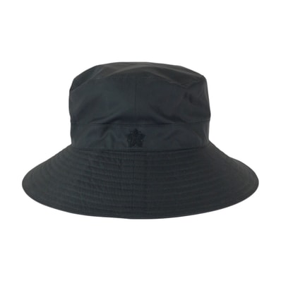 美品 HERMES エルメス サイズ55 ブラック ノワール 黒 シルク バケットハット 男女兼用 601152 【中古】