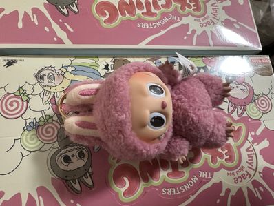 POP MART THE MONSTERS (LABUBU) Exciting Macaron Plush Series LYCHEE BERRY