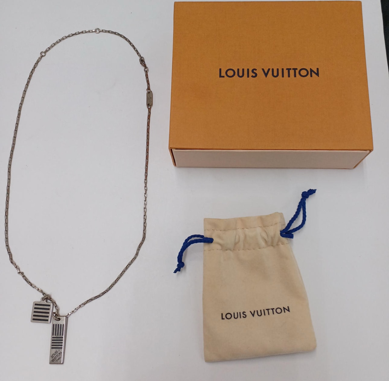 Louis Vuitton Damier Black Necklace