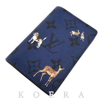 LOUIS VUITTON ルイ・ヴィトン ポケット オーガナイザー カードケース モノグラムフォレスト マリーヌ M26979 IC ユニセックス【中古】【美品】