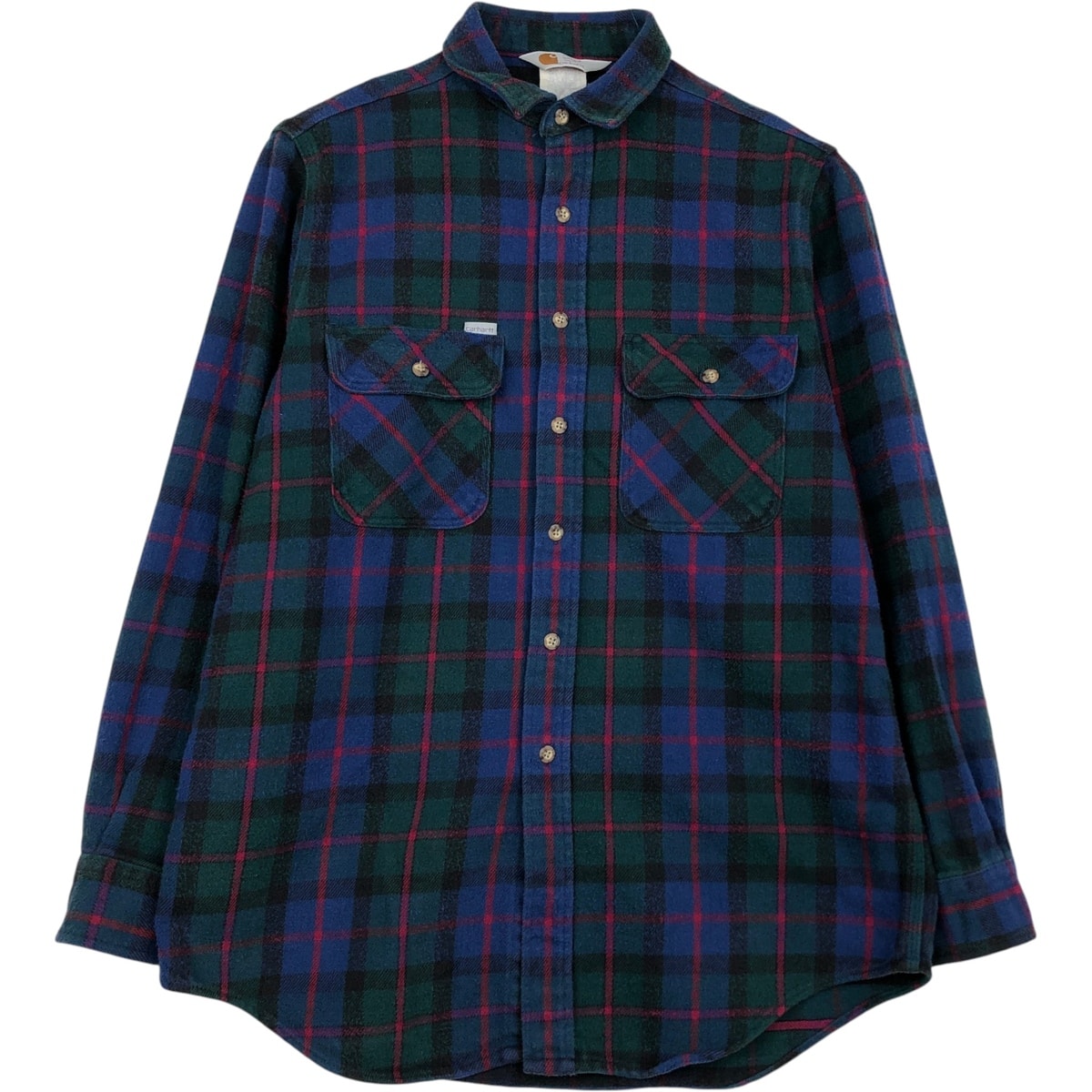 古着 カーハート Carhartt ORIGINAL FIT 長袖 フランネルチェックシャツ メンズL相当/eaa637682