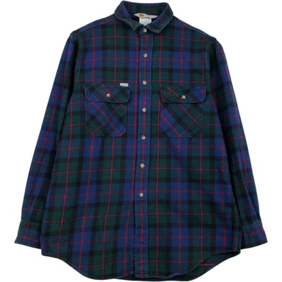 古着 カーハート Carhartt ORIGINAL FIT 長袖 フランネルチェックシャツ メンズL相当/eaa637682