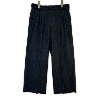 ヨーク YK24FW0845P 24AW Brewed Protain Blend Wool 3PLEATED WIDE TROUSERS 2