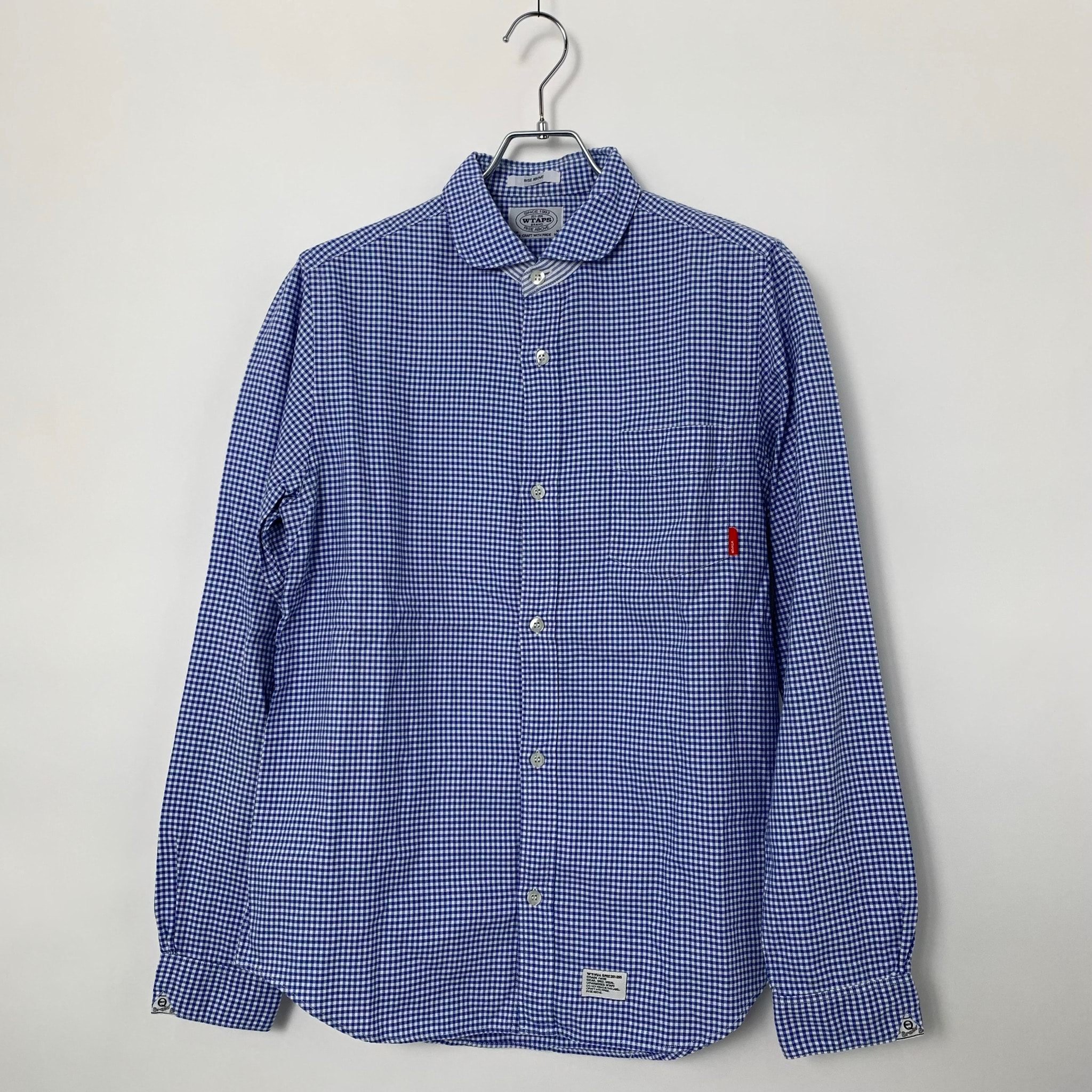 WTAPS Check Shirt Long Sleeve Shirt Blue/White