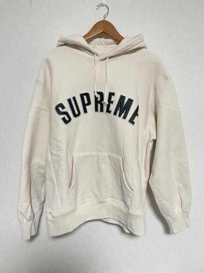 Supreme Pearl Logo Hooded Sweatshirt "Natural"