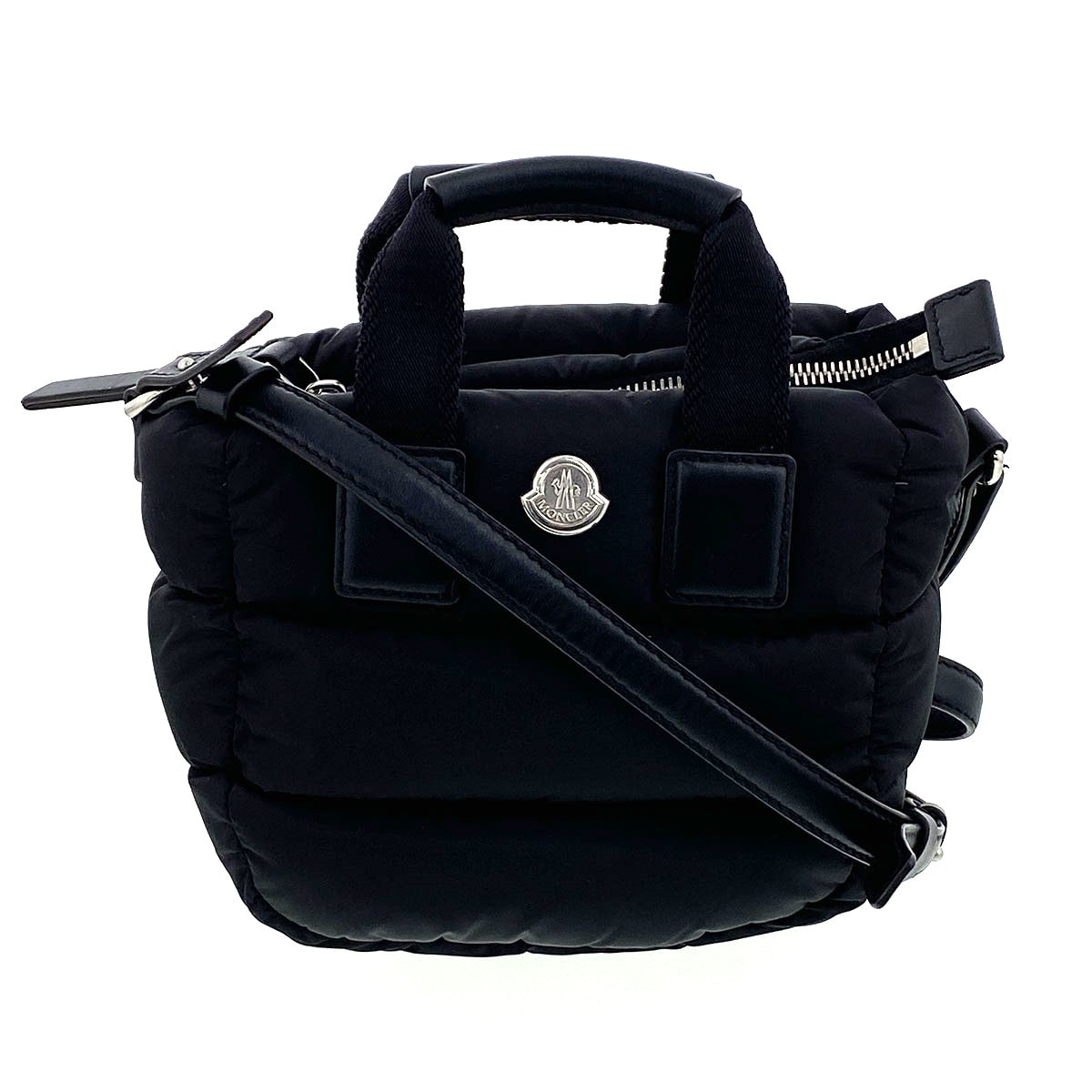 MONCLER モンクレール カラドッグマイクロ 2WAY ショルダーバッグ ショルダーバッグ ナイロン ブラック  レディース【中古】