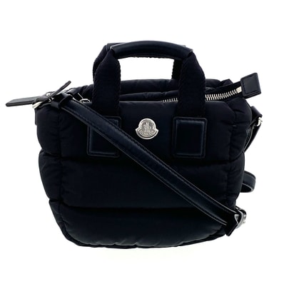 MONCLER モンクレール カラドッグマイクロ 2WAY ショルダーバッグ ショルダーバッグ ナイロン ブラック レディース【中古】