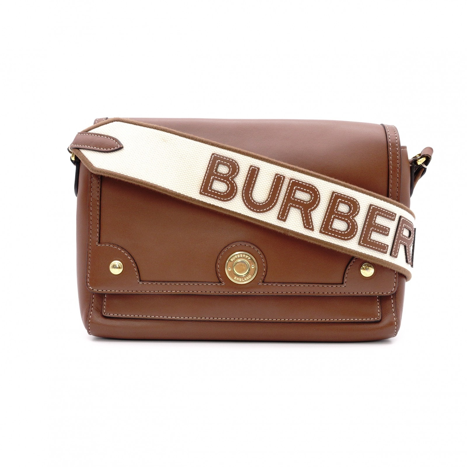 BURBERRY バーバリー ショルダーバッグ レザー ブラウン