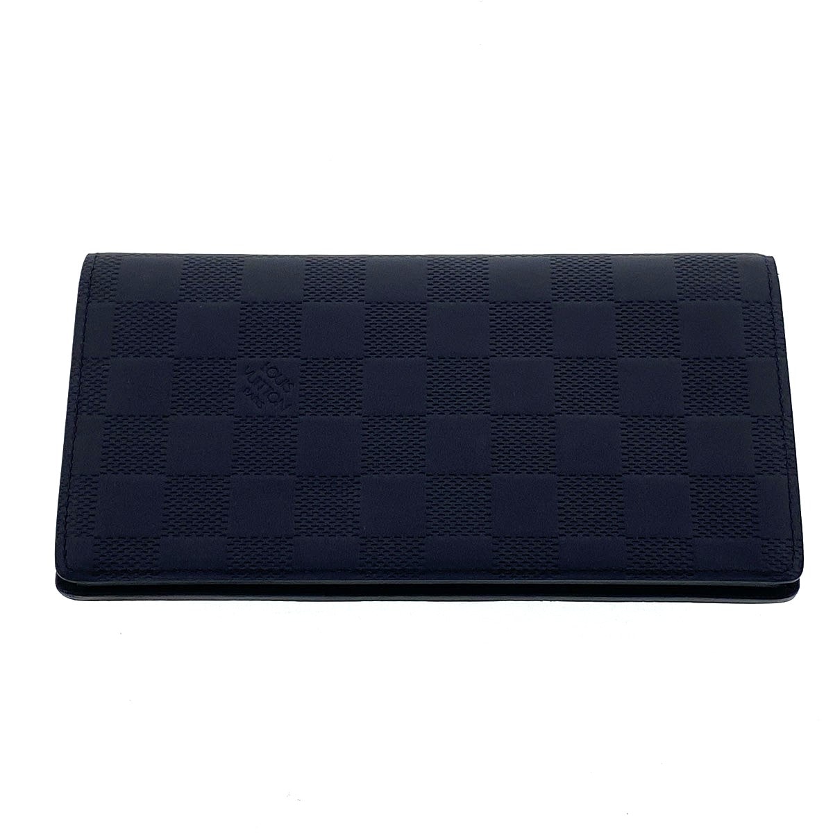 【再値下げ】LOUIS VUITTON ルイ・ヴィトン ポルトフォイユ ブラザ 長財布 N63010 ダミエアンフィニ ブラック メンズ【中古】