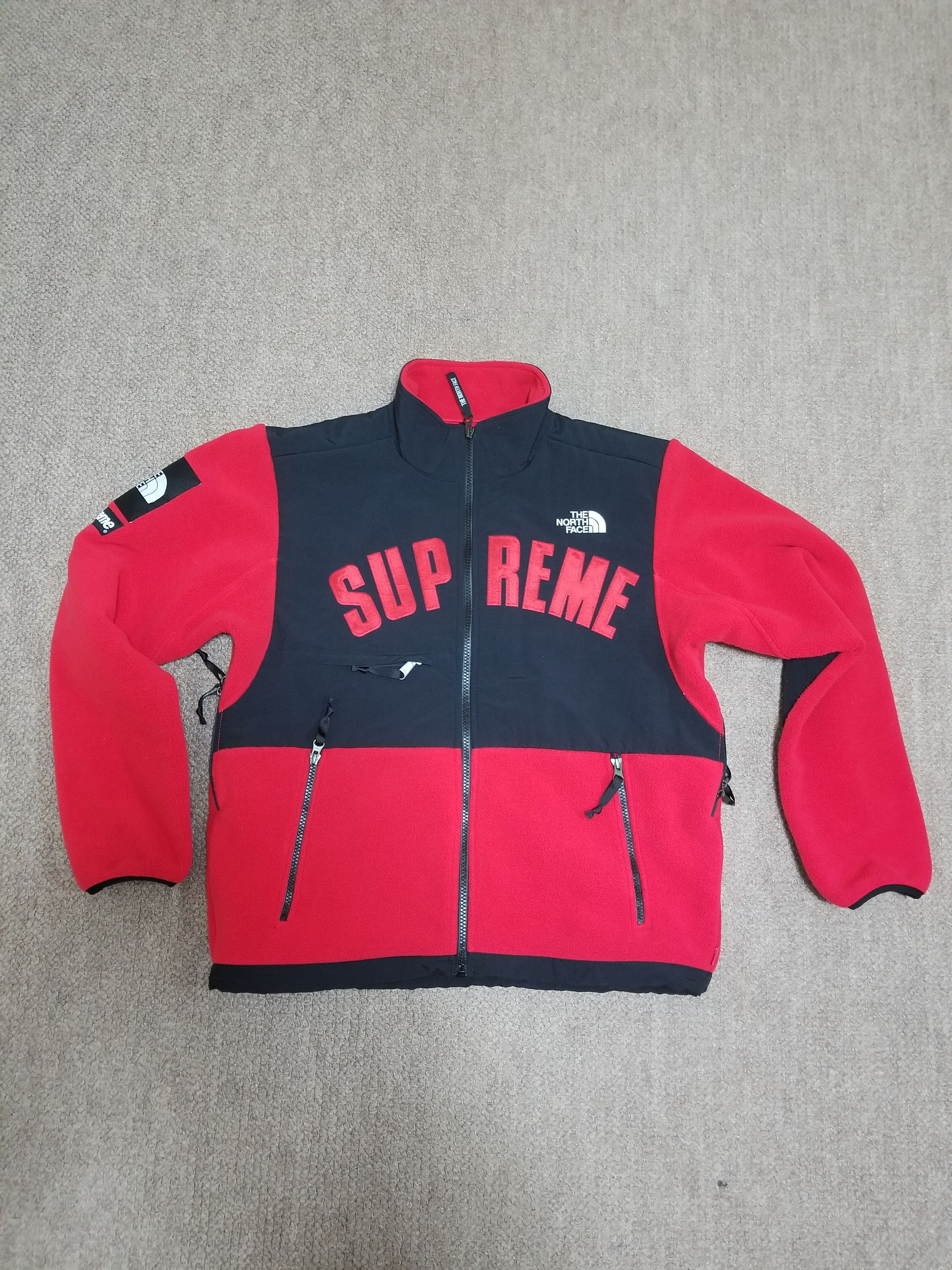 Supreme x The North Face Arc Logo Denali Fleece Jacket "Red"