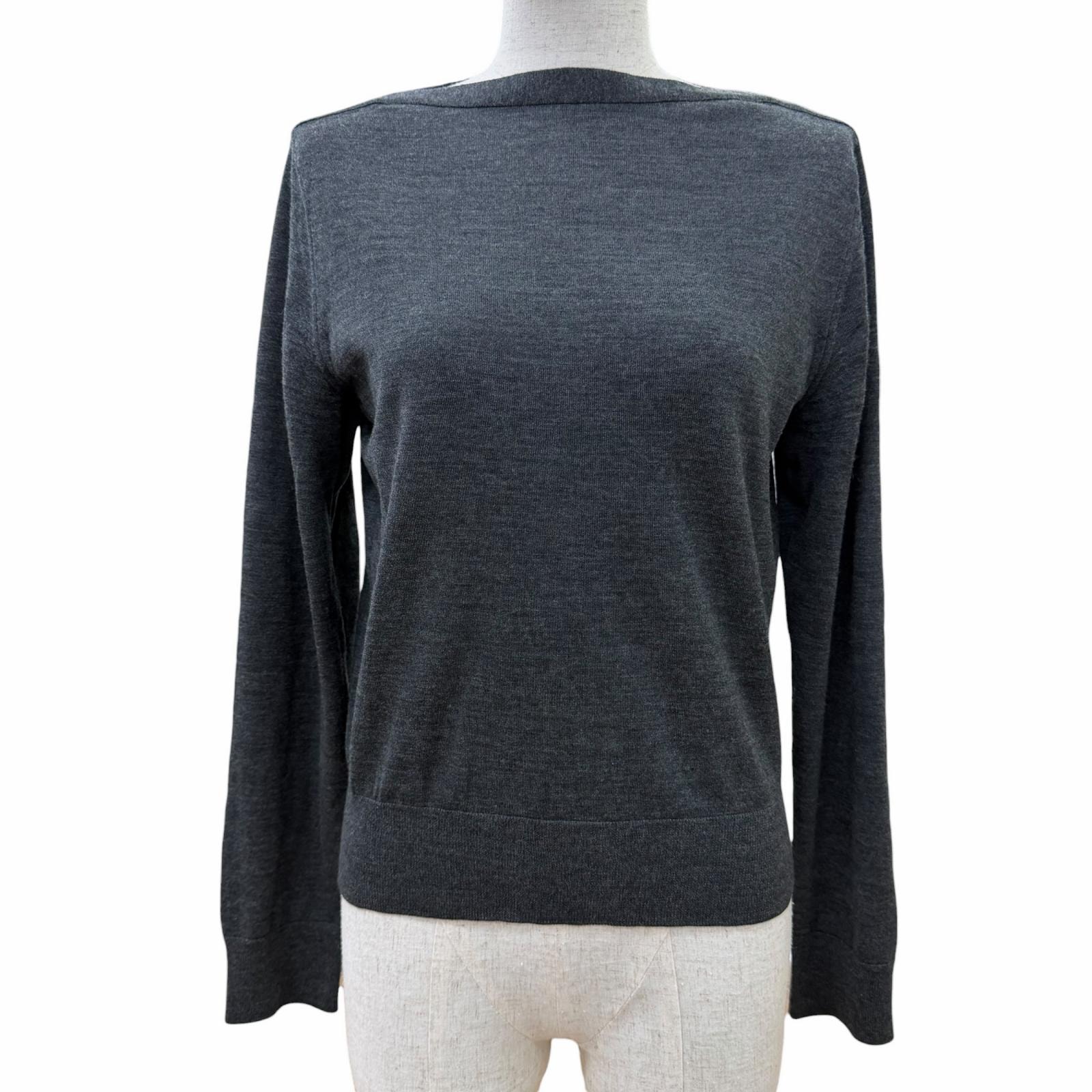 極美品 セリーヌ ニット グレー レディース M 2A525395D