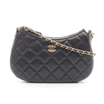 シャネル CHANEL マトラッセ ショルダーバッグ バッグ レザー レディース ブラック系 【中古】