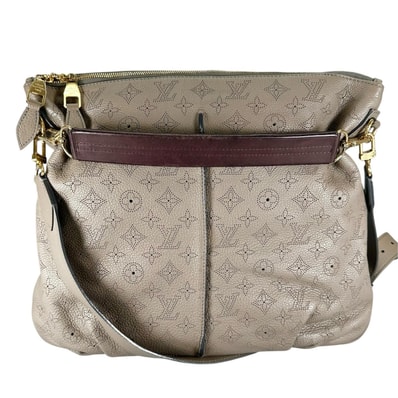 美品 LOUIS VUITTON ルイ・ヴィトン セレネMM マヒナ M94213 ショルダーバッグ レザー トープ レディース 2way【中古】