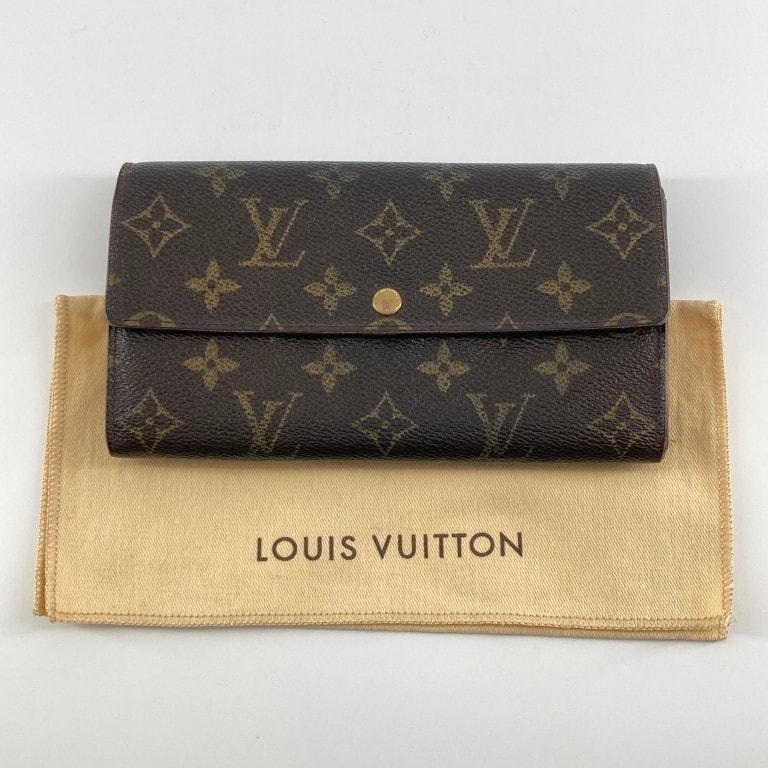 LOUIS VUITTON(ルイ・ヴィトン) モノグラム ポシェット ポルトモネ クレディ 長財布 ブラウン