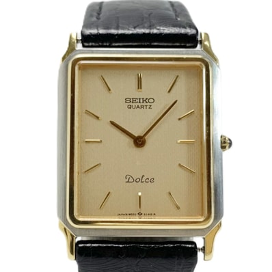 SEIKO セイコー ドルチェ Dolce レザー 9520-5130 ゴールド 腕時計 クオーツ quartz 280