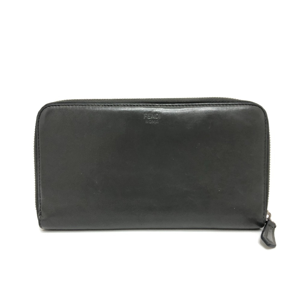 フェンディ FENDI ズッカ柄トラベルウォレット 7M0276 長財布 財布 ウォレット 長財布 レザー グレー
