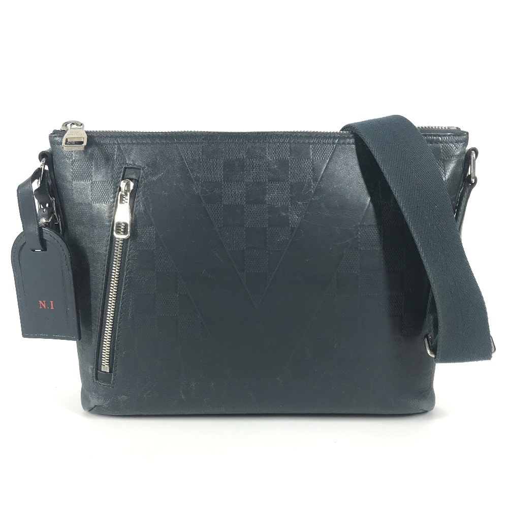 ルイヴィトン LOUIS VUITTON ミックPM ミックPM アメリカンズカップ  N41637  ダミエアンフィニ カバン 斜め掛け ショルダーバッグ ダミエアンフィニレザー ネイビー