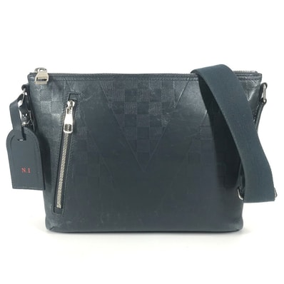 ルイヴィトン LOUIS VUITTON ミックPM ミックPM アメリカンズカップ N41637 ダミエアンフィニ カバン 斜め掛け ショルダーバッグ ダミエアンフィニレザー ネイビー