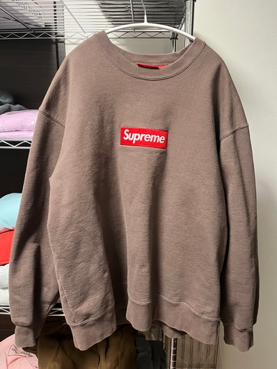 Supreme Box Logo Crewneck "Brown" (22FW)