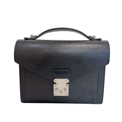 ルイヴィトン LOUIS VUITTON ショルダーバッグ エピ モンソー28 2way ハンド ビジネスバッグ M52792 ブラック