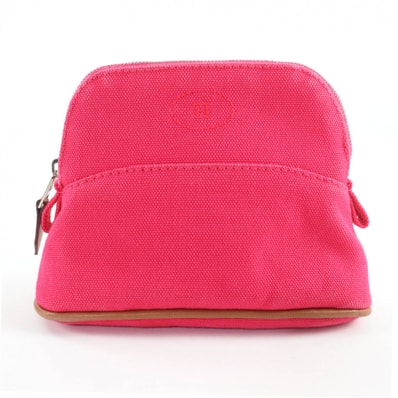 美品 エルメス 化粧ポーチ ボリードポーチ ミニミニ ピンク レディース