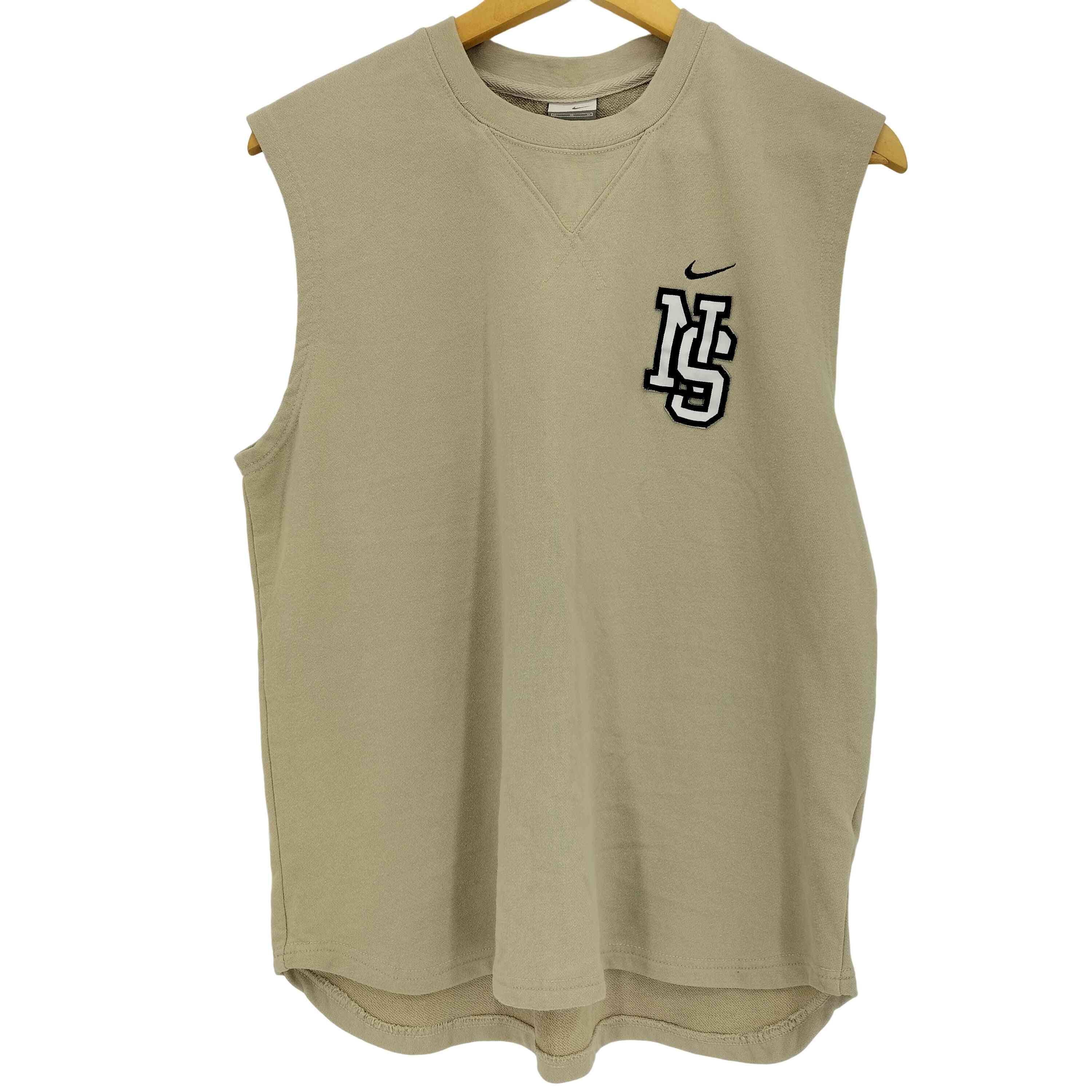 00s グレータグ スウッシュ刺繍 NSワッペン スウェット ノースリーブ【1141743643068】