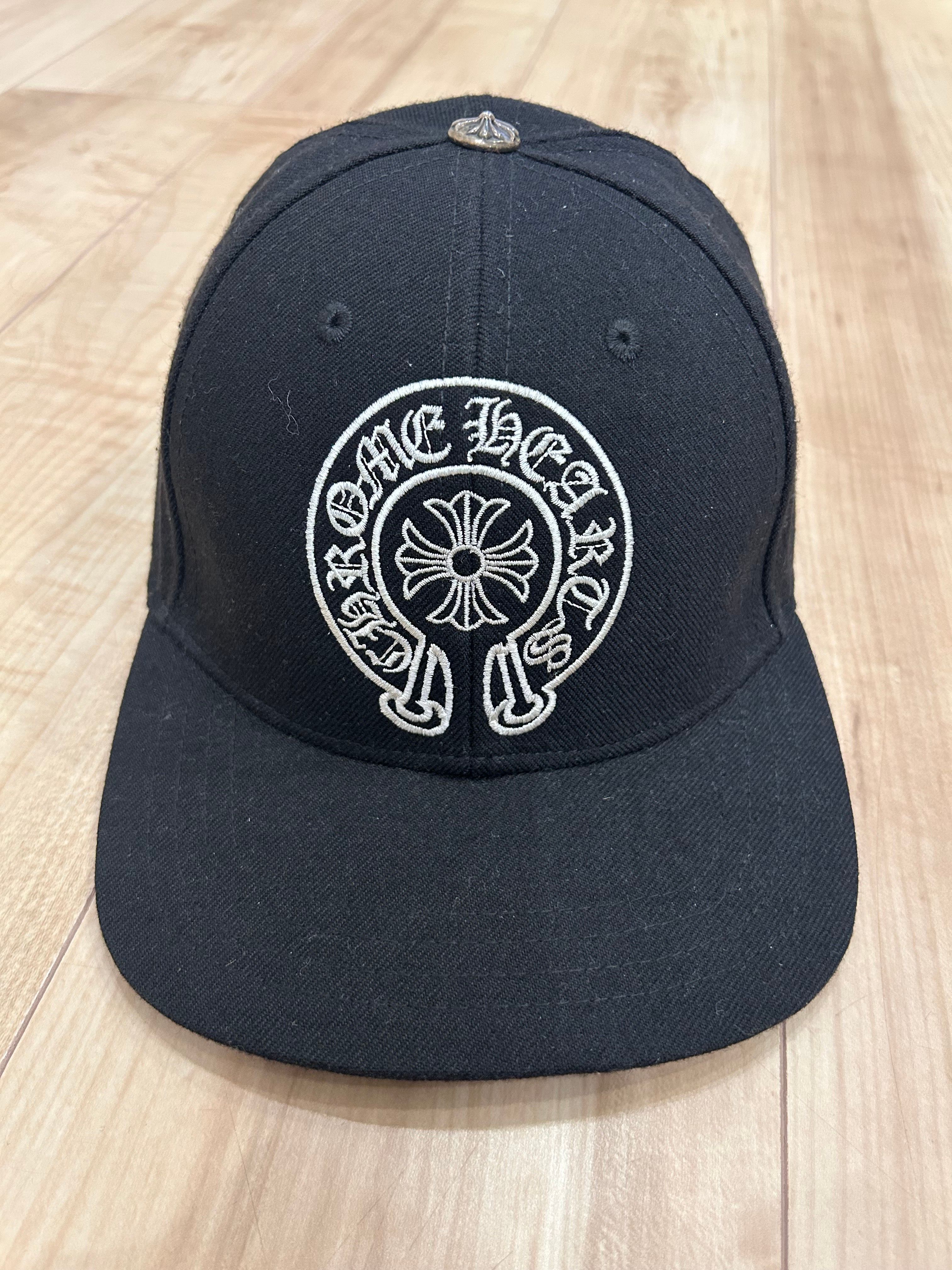 Chrome Hearts Trucker Cap Denim Horseshoe Stitch "Black"