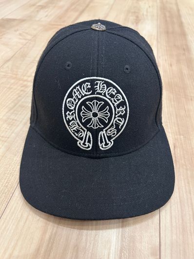 Chrome Hearts Trucker Cap Denim Horseshoe Stitch "Black"