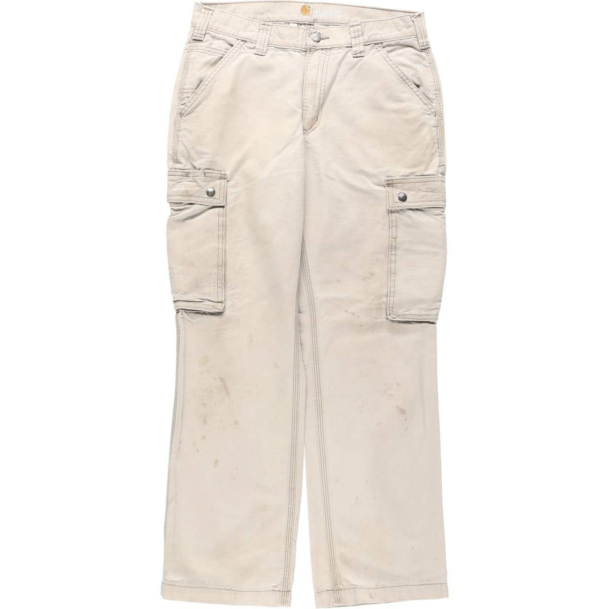古着 カーハート Carhartt RELAXED FIT ダック カーゴワークパンツ メンズw32相当/eaa677888