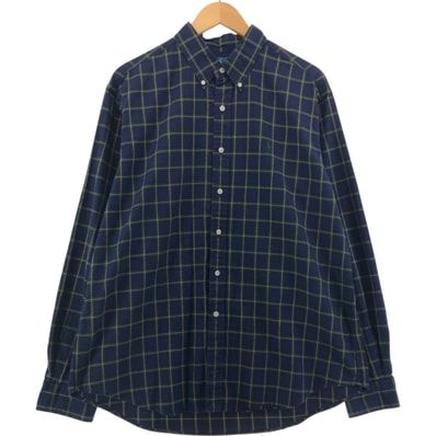 古着 ラルフローレン Ralph Lauren CLASSIC FIT 長袖 ボタンダウンチェックシャツ メンズXL相当/eaa561502