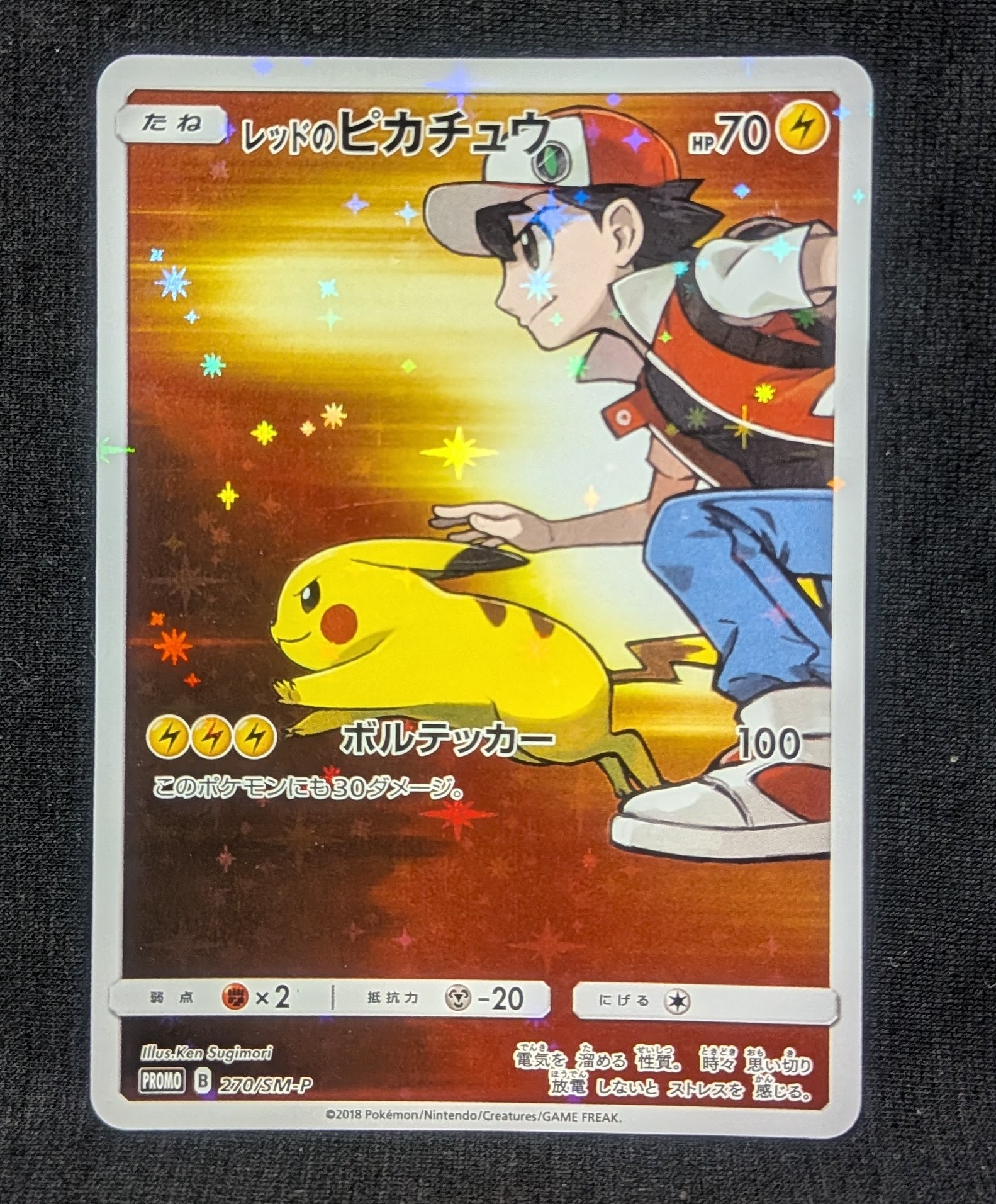 レッドのピカチュウ: プロモ[SM-P 270](プロモーションカード「SM-P」)
