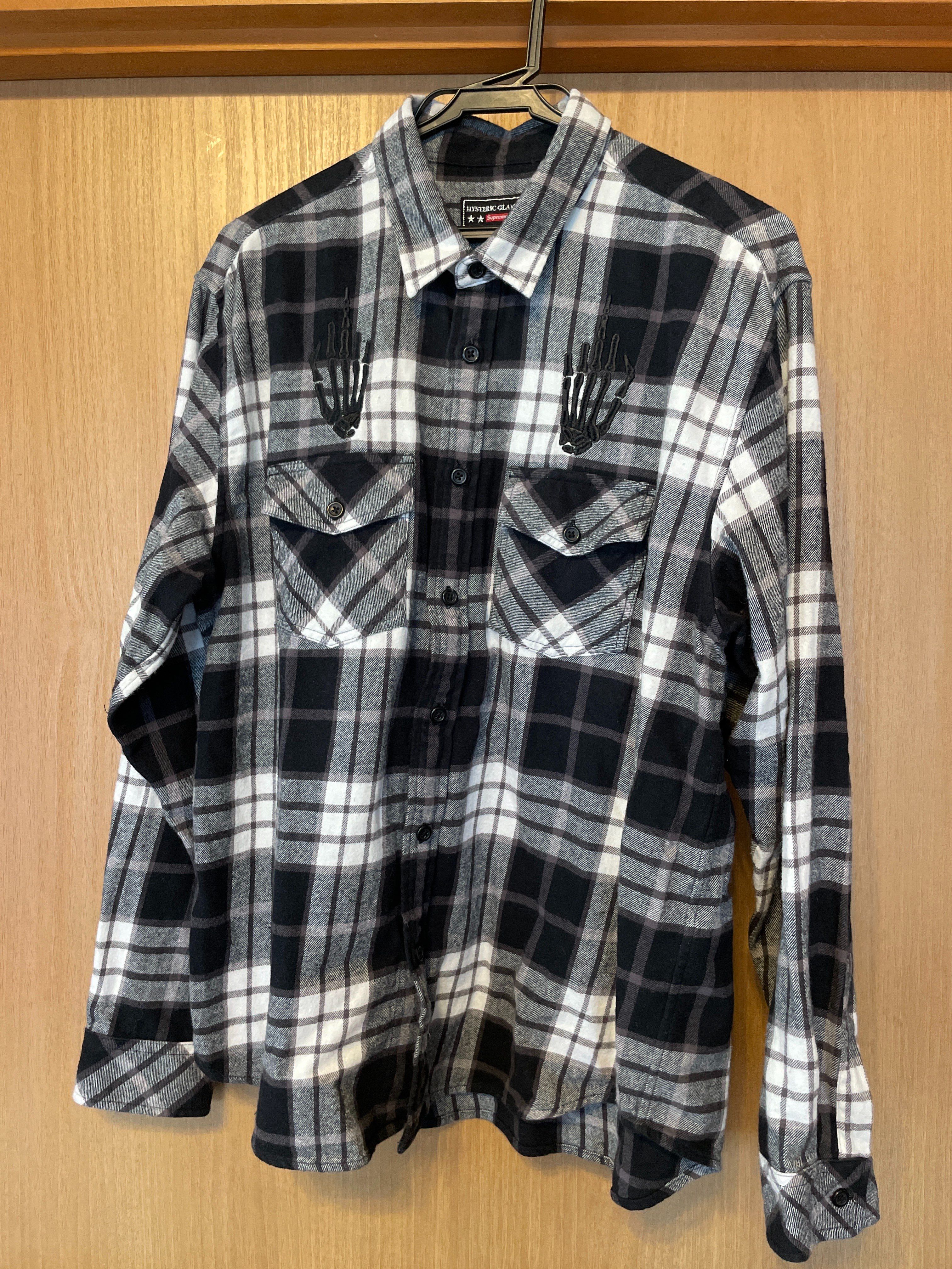 Supreme x HYSTERIC GLAMOUR Plaid Flannel Shirt "Black"
