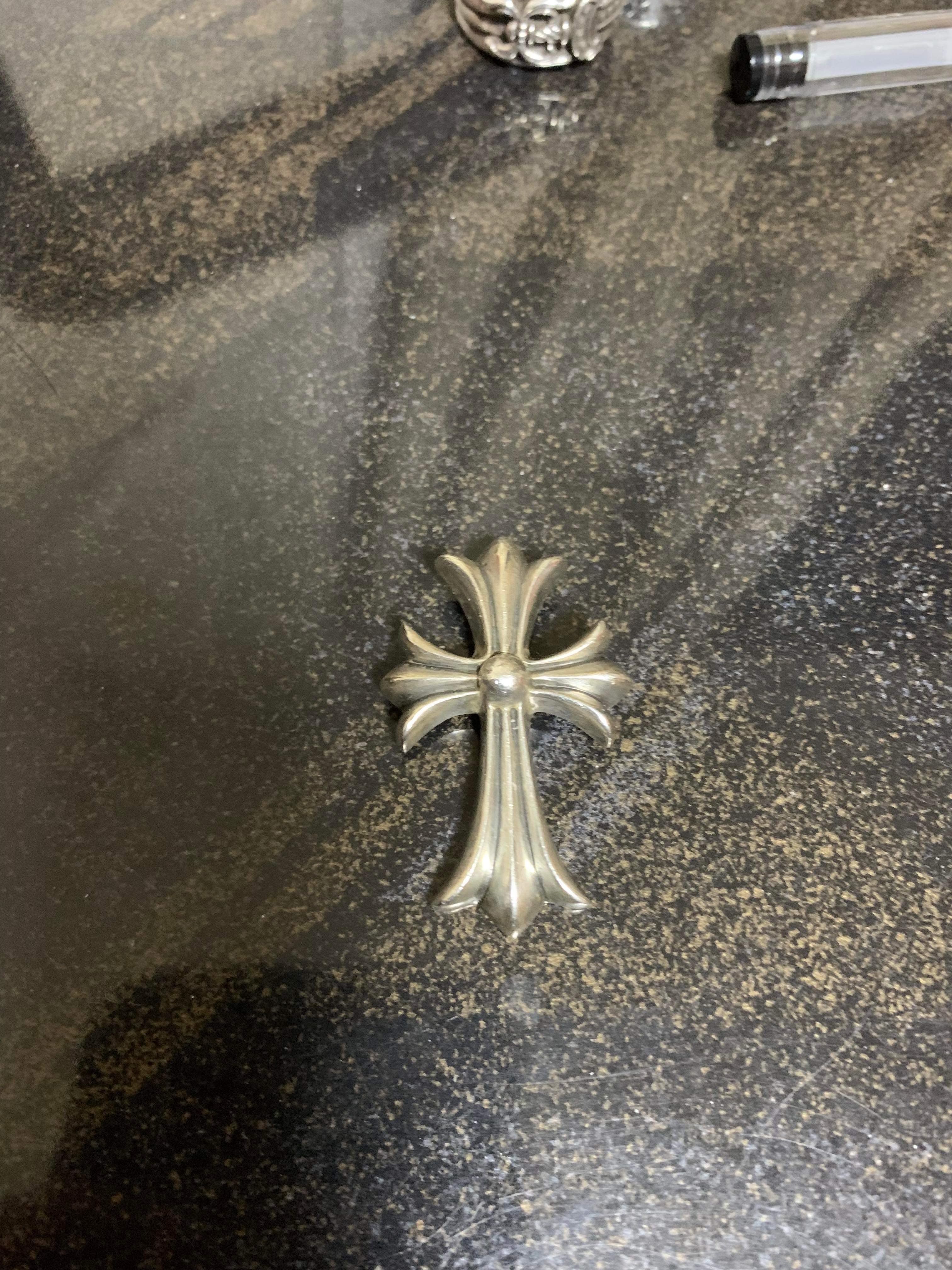 Chrome Hearts Small CH Cross Pendant "Silver"