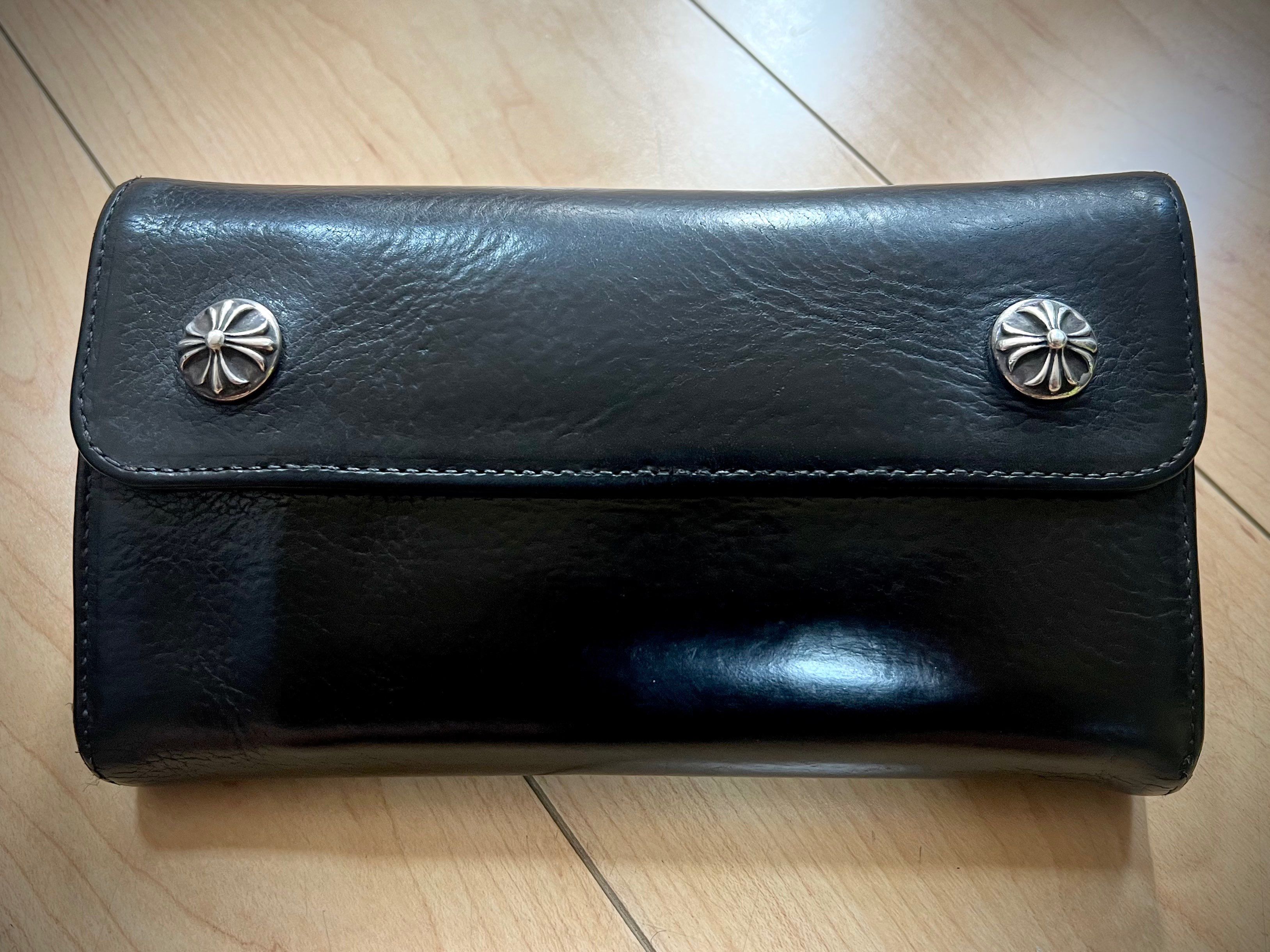 Chrome Hearts Wave Wallet Leather "Black"