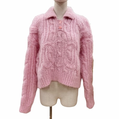 極美品 セリーヌ ニット ピンク レディース XS 2ADMI884Z 24BY