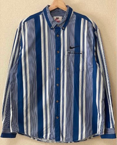 Supreme / Nike® Cotton Twill Shirt "Blue"