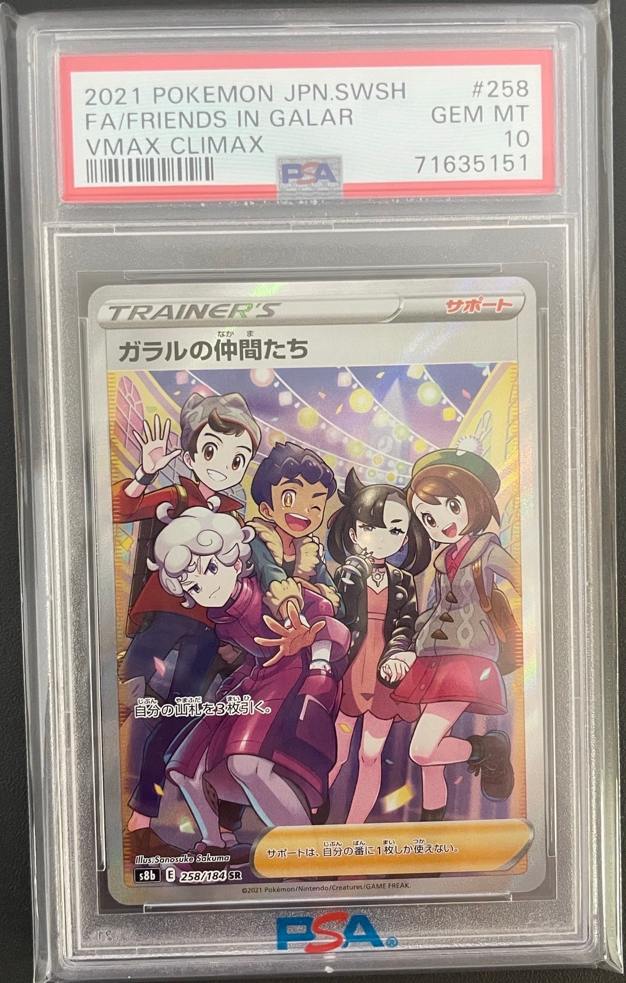 ガラルの仲間たち SR[S8b 258/184](ハイクラスパック「VMAXクライマックス」)